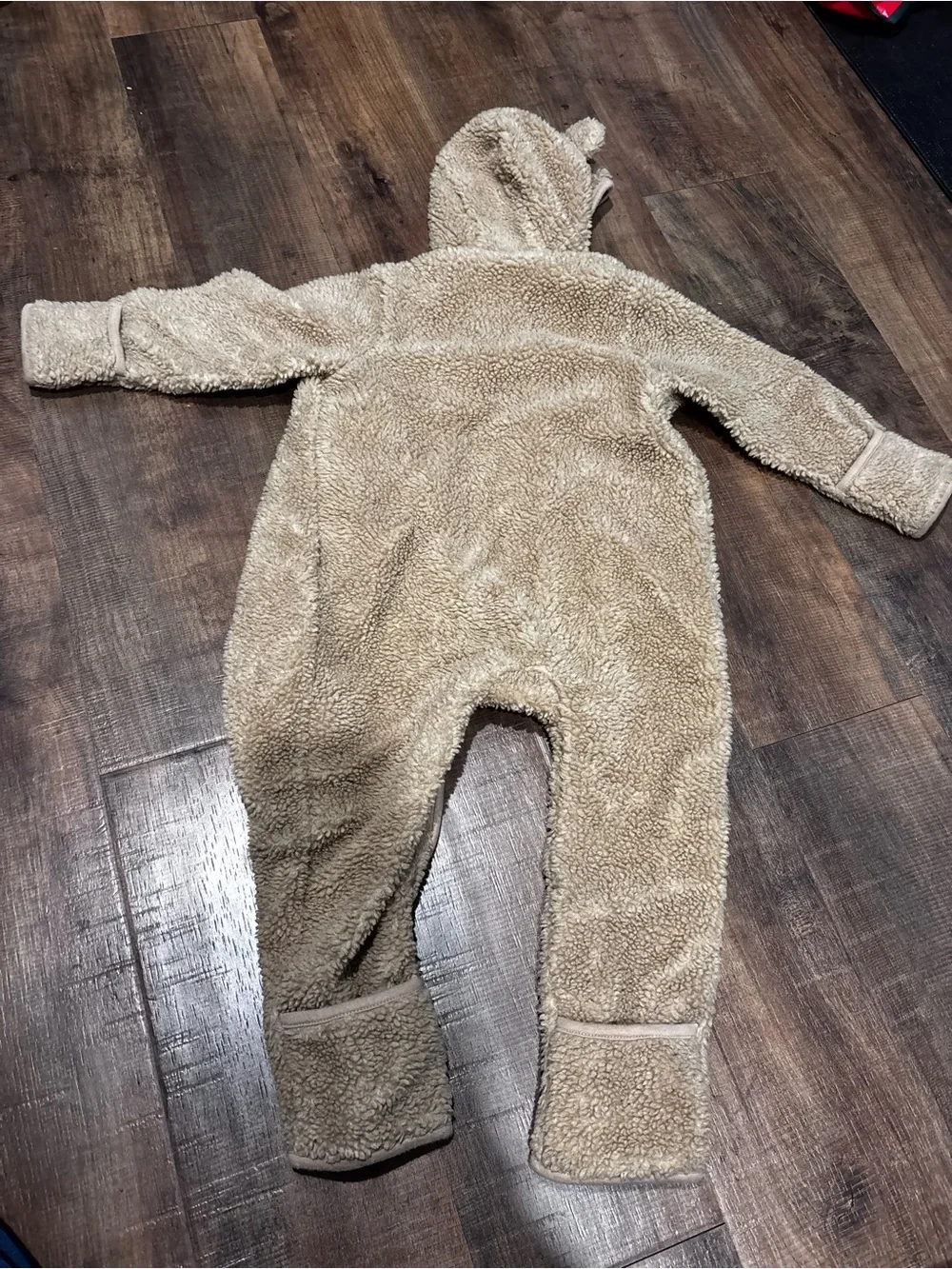 GAP Teddy Fleece Hooded One-Piece 18-24 months